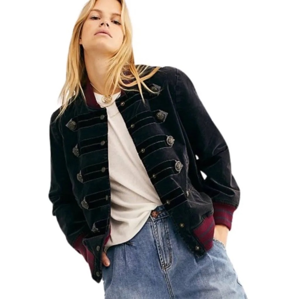 Free people atlas cord bomber jacket NWT